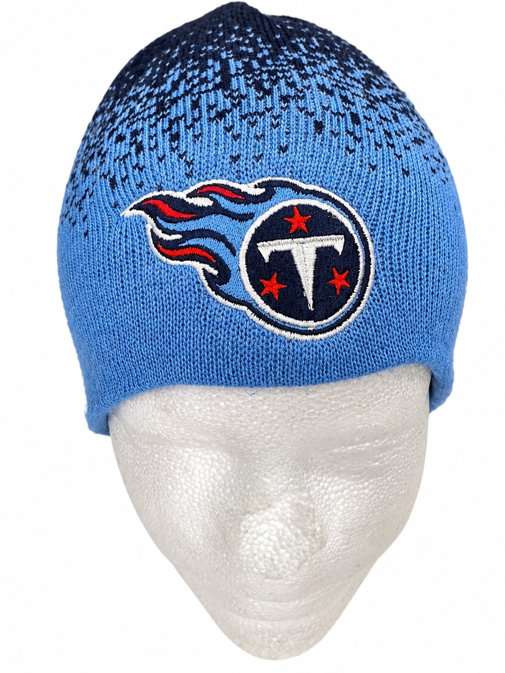 Y2K Reebok Tennessee Titans NFL Equipment Gradient Knit Beanie